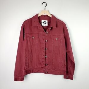 G by Guess Burgundy Button Jacket XS/S